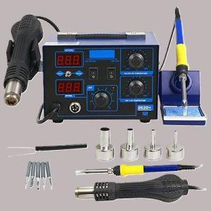 Training on working with SMD soldering iron